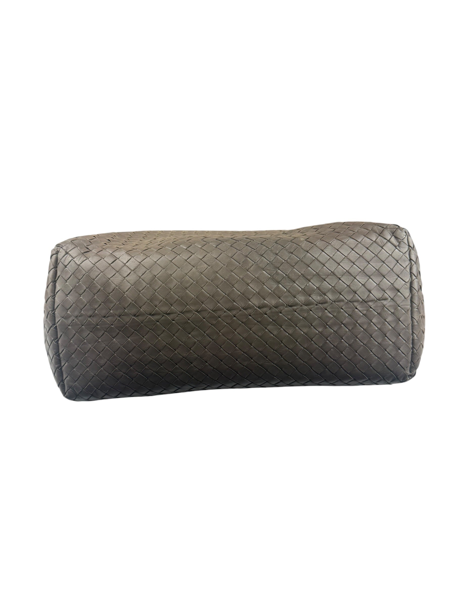 Bottega Veneta Gray Nappa Leather Intrecciato Tote Bag