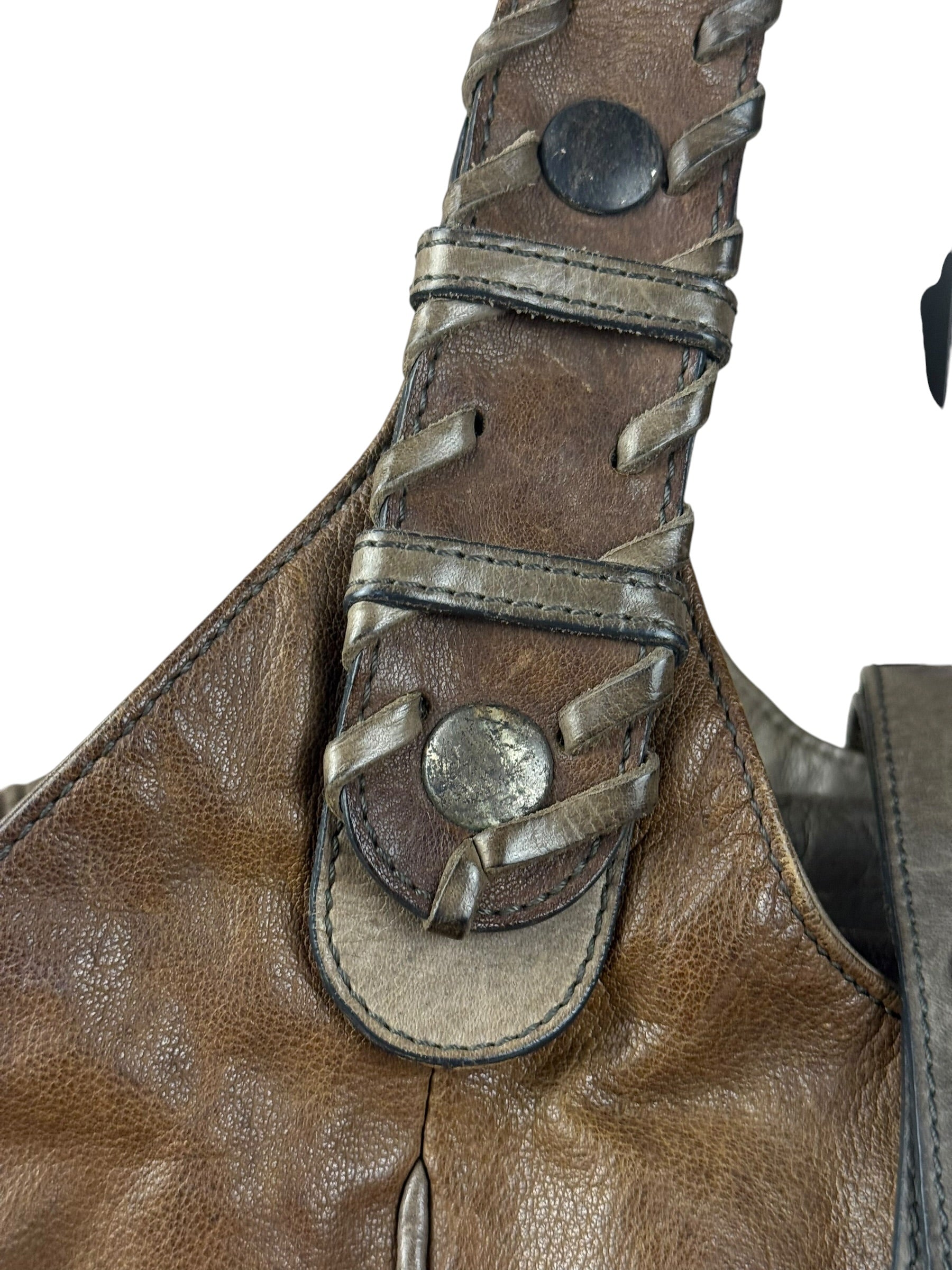 Chloe Vintage Brown Leather Silverado Shoulder Bag