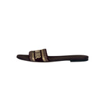 Christian Dior Paris Burgundy Slide Sandals