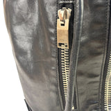 Yves Saint Laurent Black Leather Rider Bucket Bag