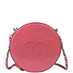 Chanel Pink Patent Leather Round as Earth Two-Way Bag 2018