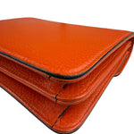 Gucci Orange Leather Small Dollar Interlocking G Shoulder Bag