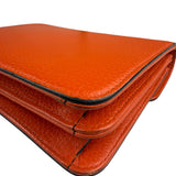 Gucci Orange Leather Small Dollar Interlocking G Shoulder Bag
