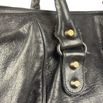 Balenciaga Vintage Black Leather Classic Sunday Tote Bag