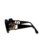 Chanel Black Oversized Sunglasses