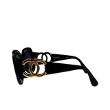 Chanel Black Oversized Sunglasses