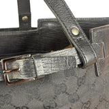 Gucci Black GG Canvas Tote Hand Bag