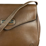 Celine Vintage Brown Leather Crossbody