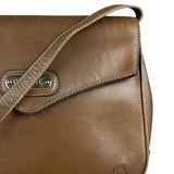 Celine Vintage Brown Leather Crossbody