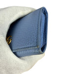 Gucci Blue Leather Marmont Card Case Wallet