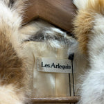 Vintage Les Arleqin Rabbit Fur Sleeveless Coat
