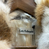 Vintage Les Arleqin Rabbit Fur Sleeveless Coat