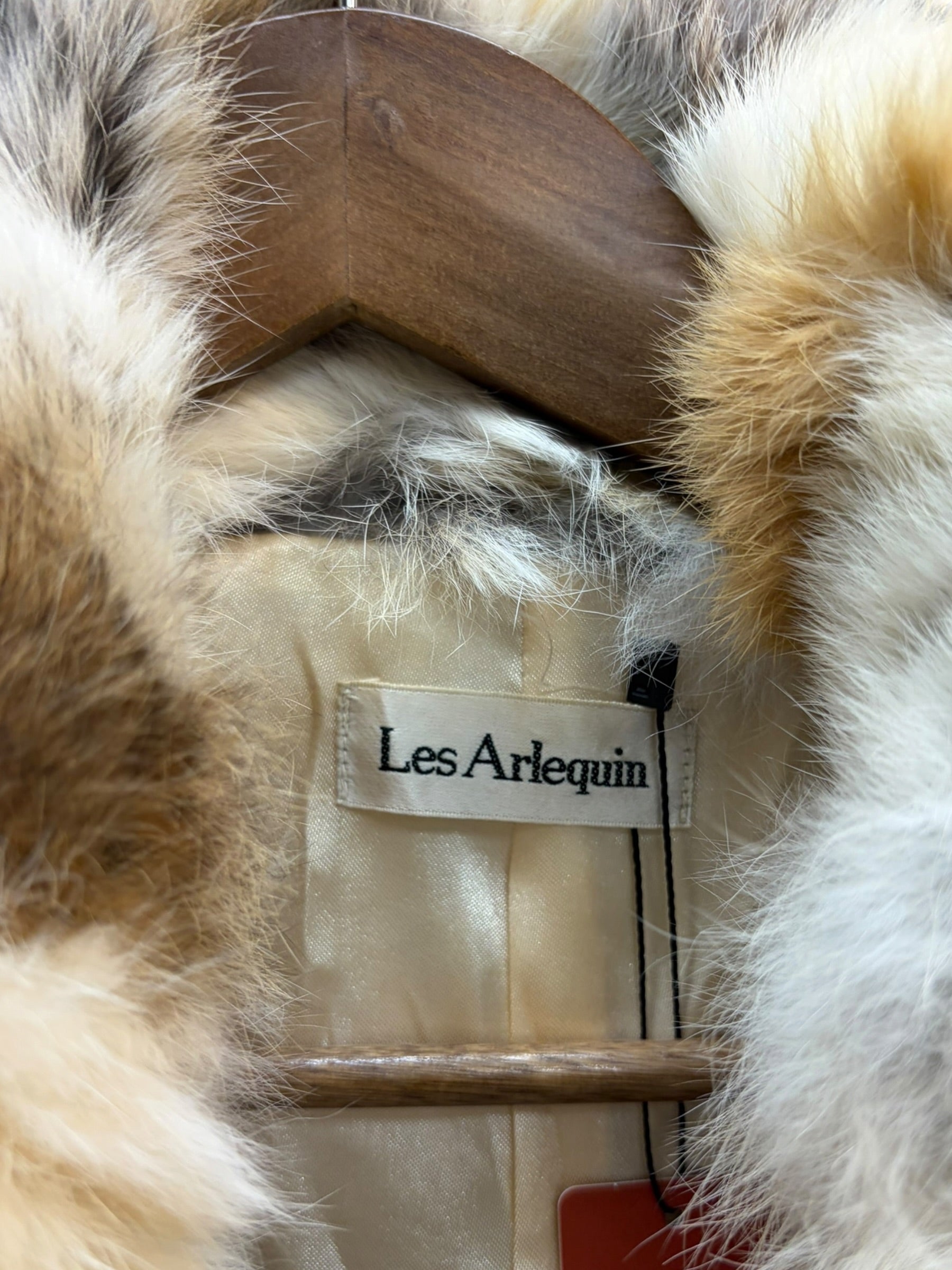 Vintage Les Arleqin Rabbit Fur Sleeveless Coat