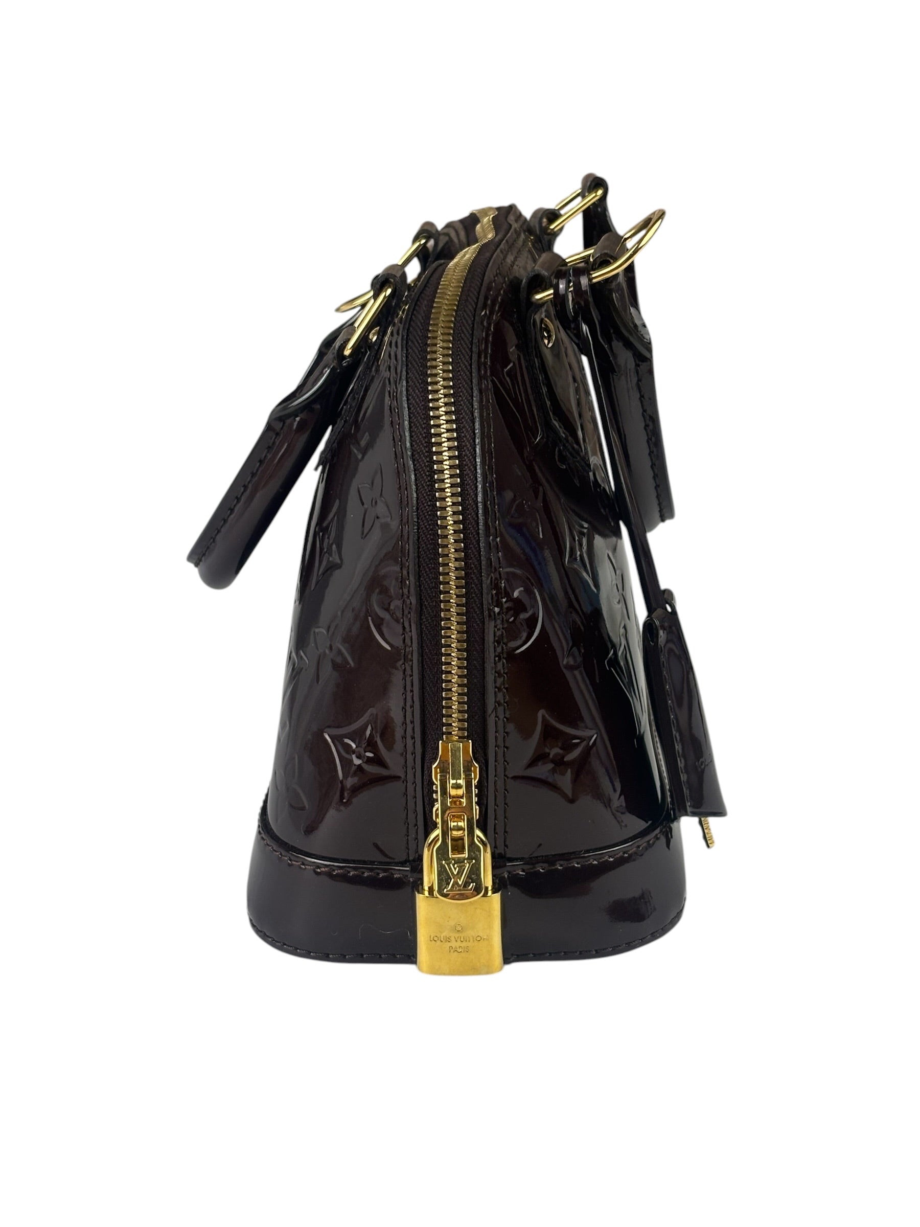 Louis Vuitton Amarante Vernis Alma BB Two-Way Bag