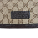 Gucci GG Canvas Print Flap Messenger Bag