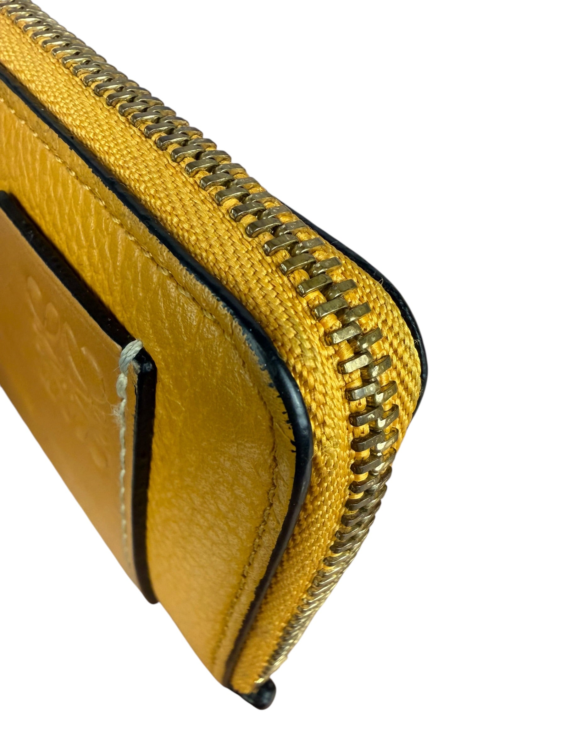 Loewe Honey Yellow/Sunflower Leather Bicolor Card Holder