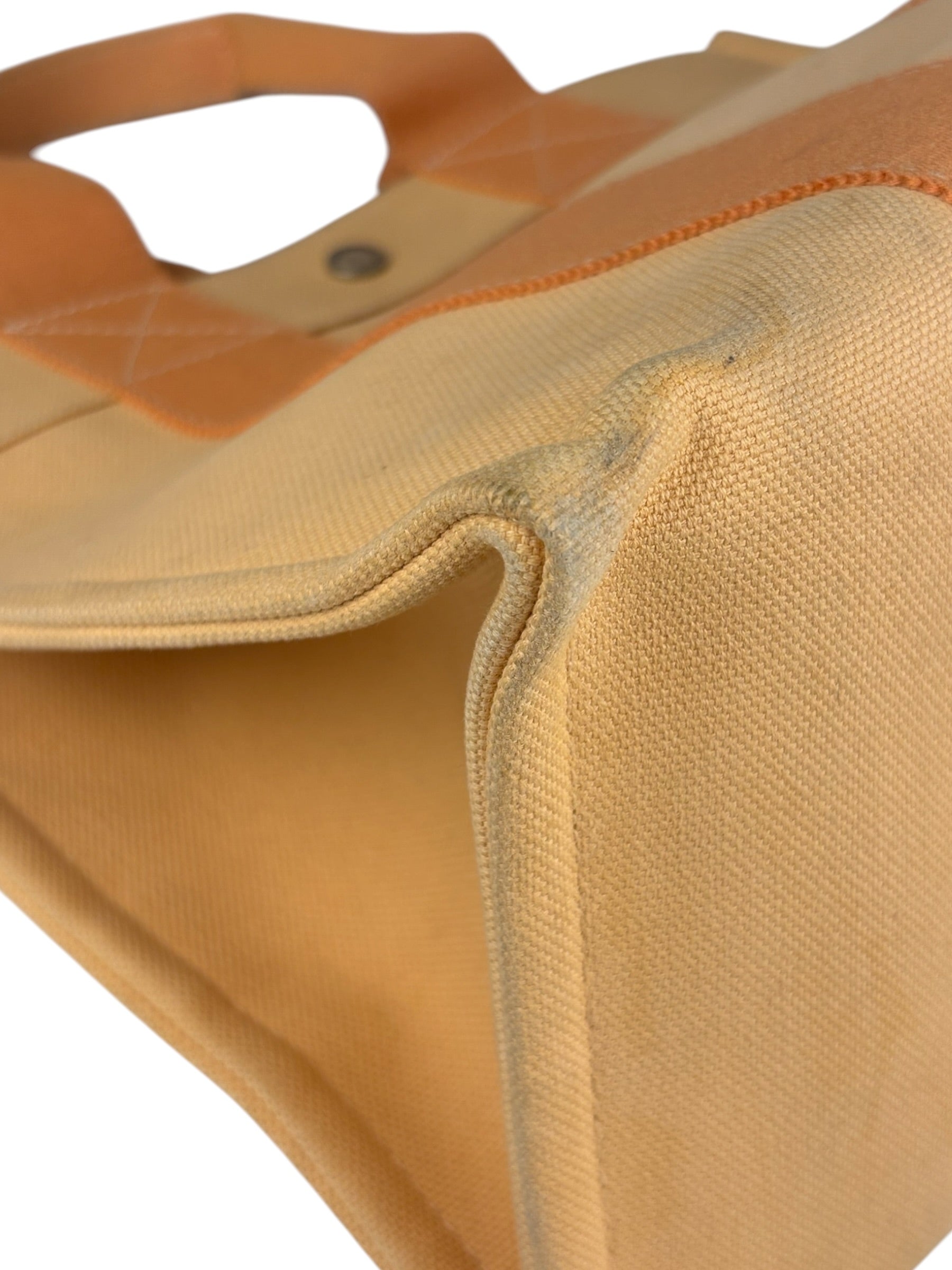 Hermes Light Beige/Orange Bora Bora Tote Bag PM