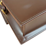 Jacquemus Dark Brown Leather Le Bambino Shoulder Bag