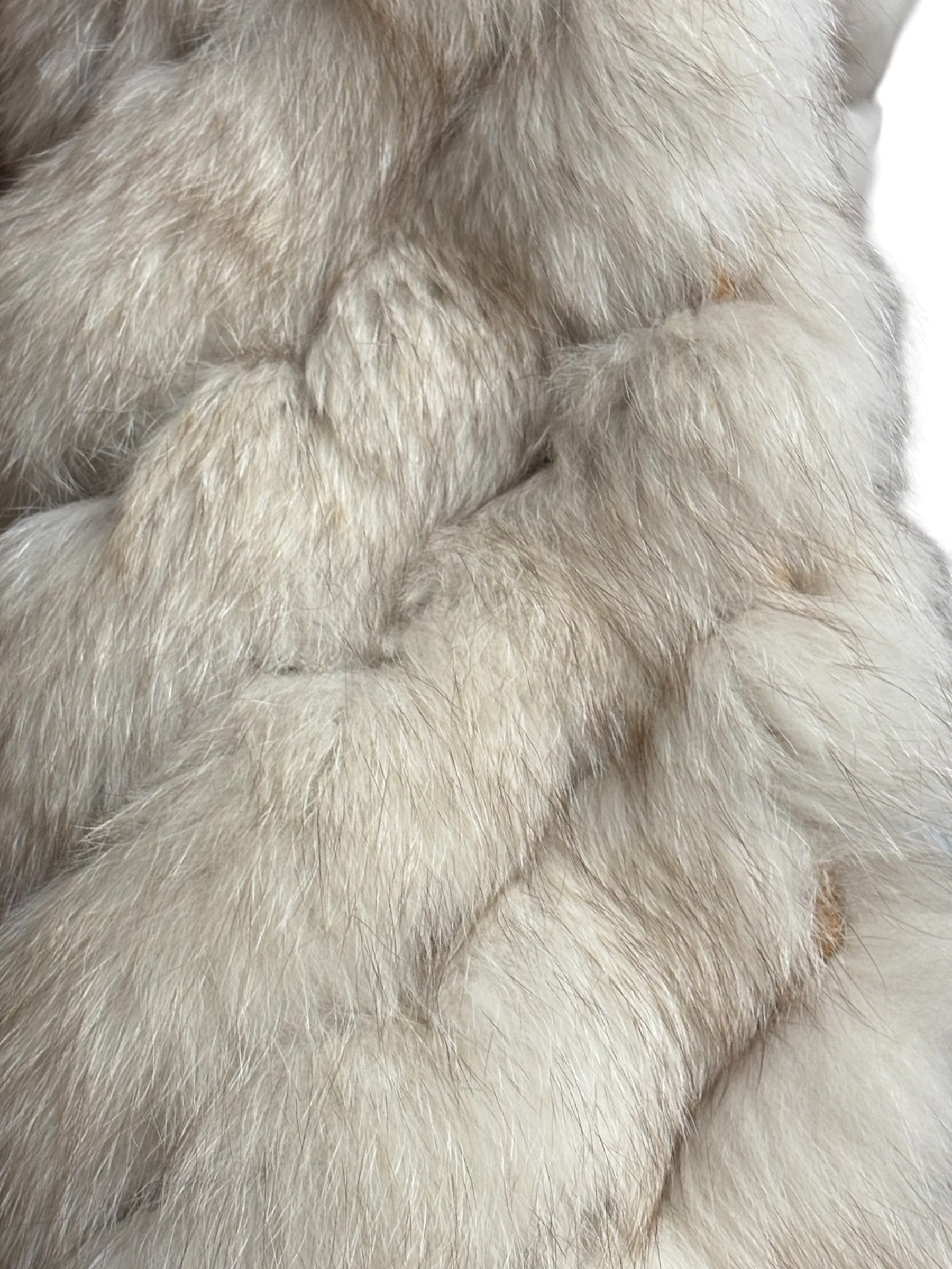 Motomachi Yamaoka Leather Trim Fox Fur Coat