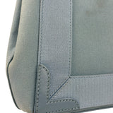 Balenciaga Light Blue Leather Trim Cabas XS Tote Bag