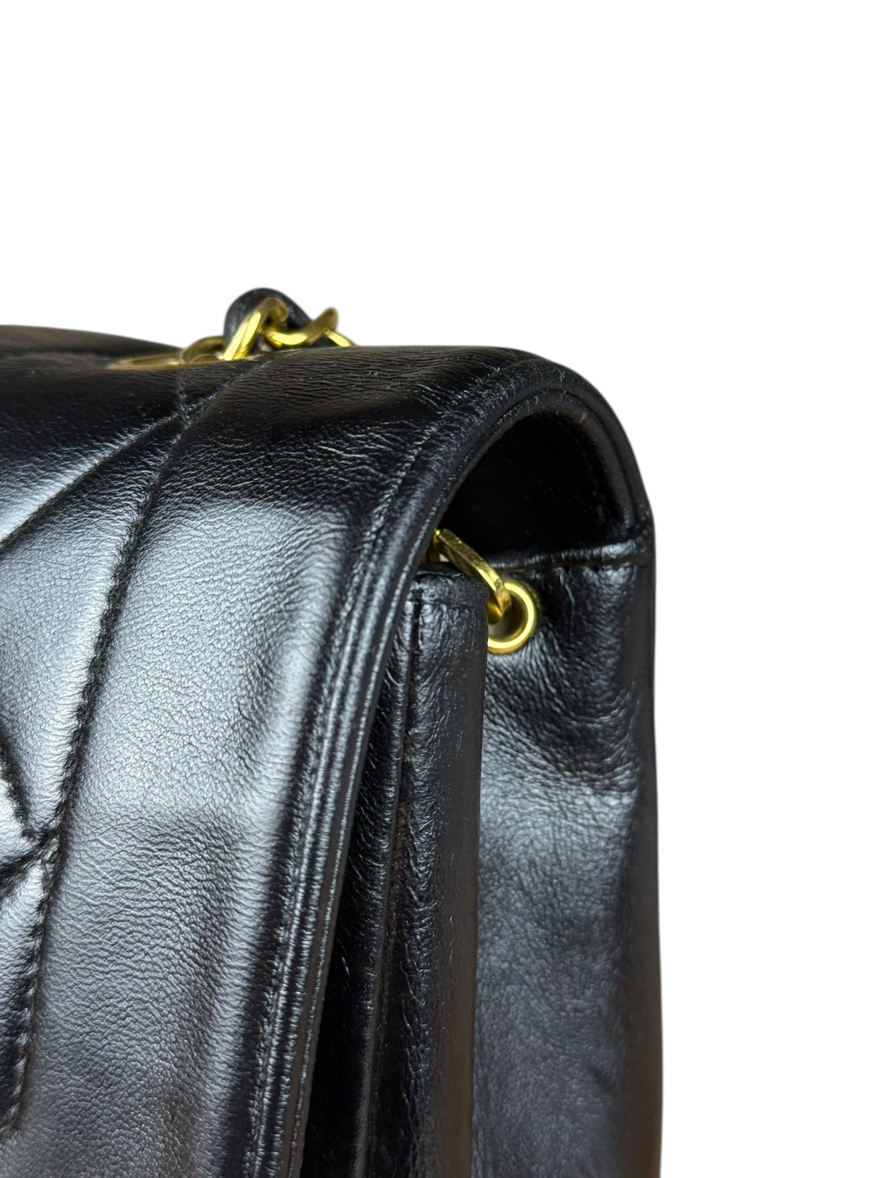 Chanel CC Diana Flap Bag Black 1994