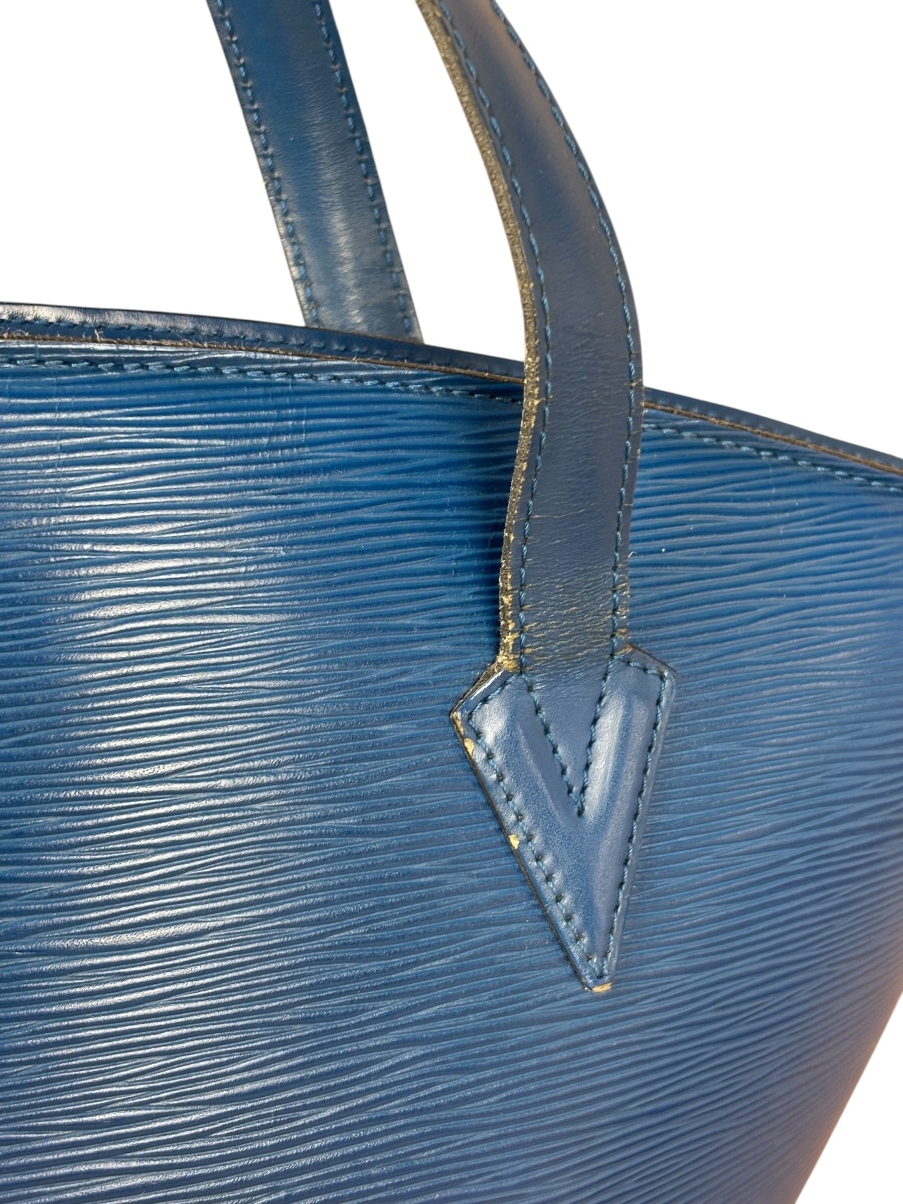 Louis Vuitton Blue Epi Saint Jacques GM Shoulder Bag