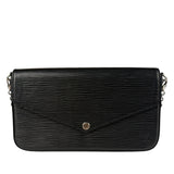 Louis Vuitton Black Epi Leather Felicie Pochette