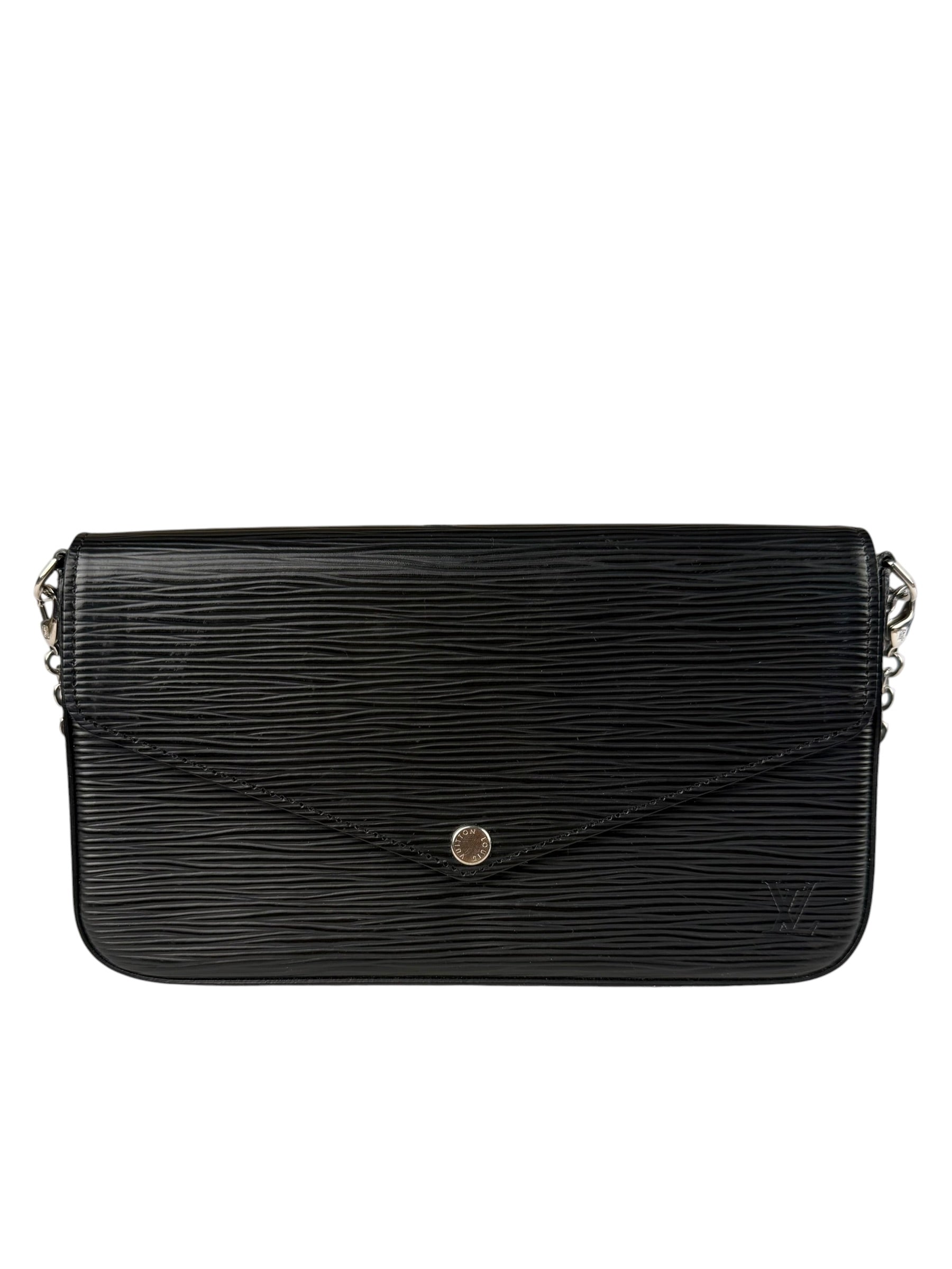 Louis Vuitton Black Epi Leather Felicie Pochette