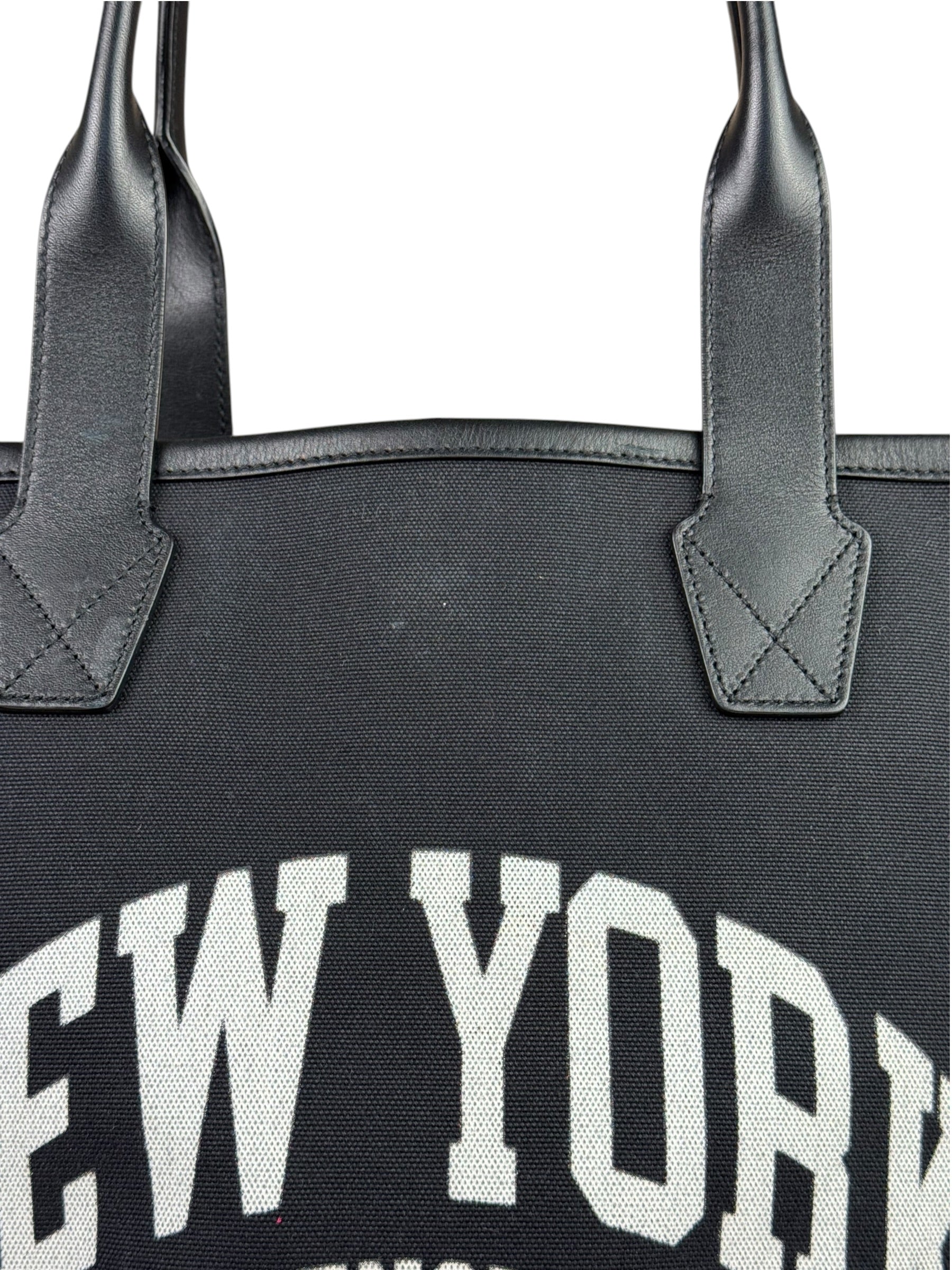 Prada Green Saffiano Leather Medium Double Tote Bag