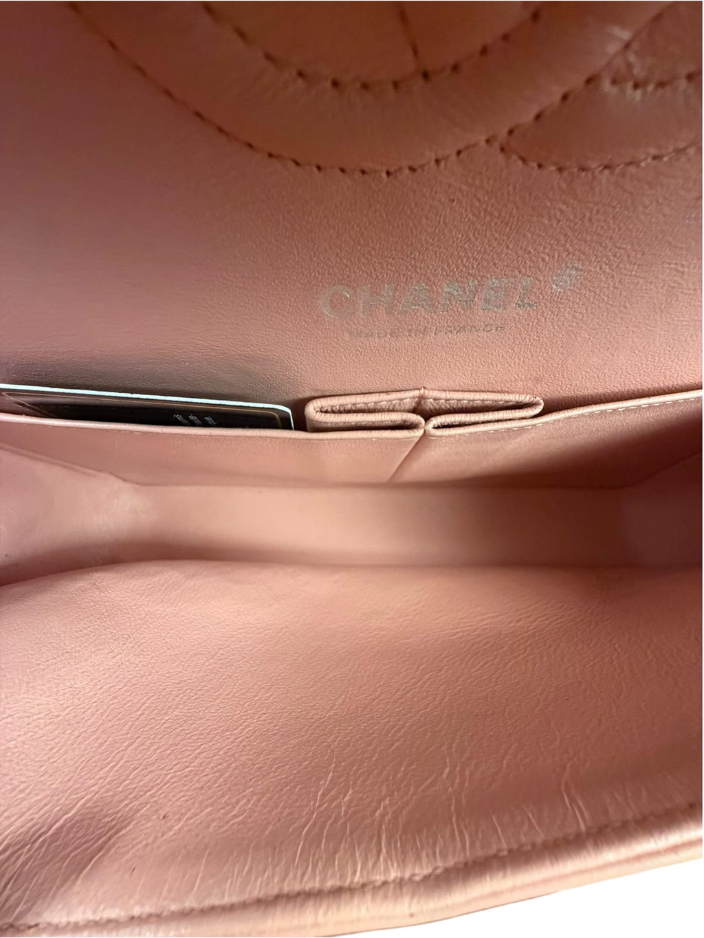 Chanel Baby Pink Quilted M Double Patent Flap 2013