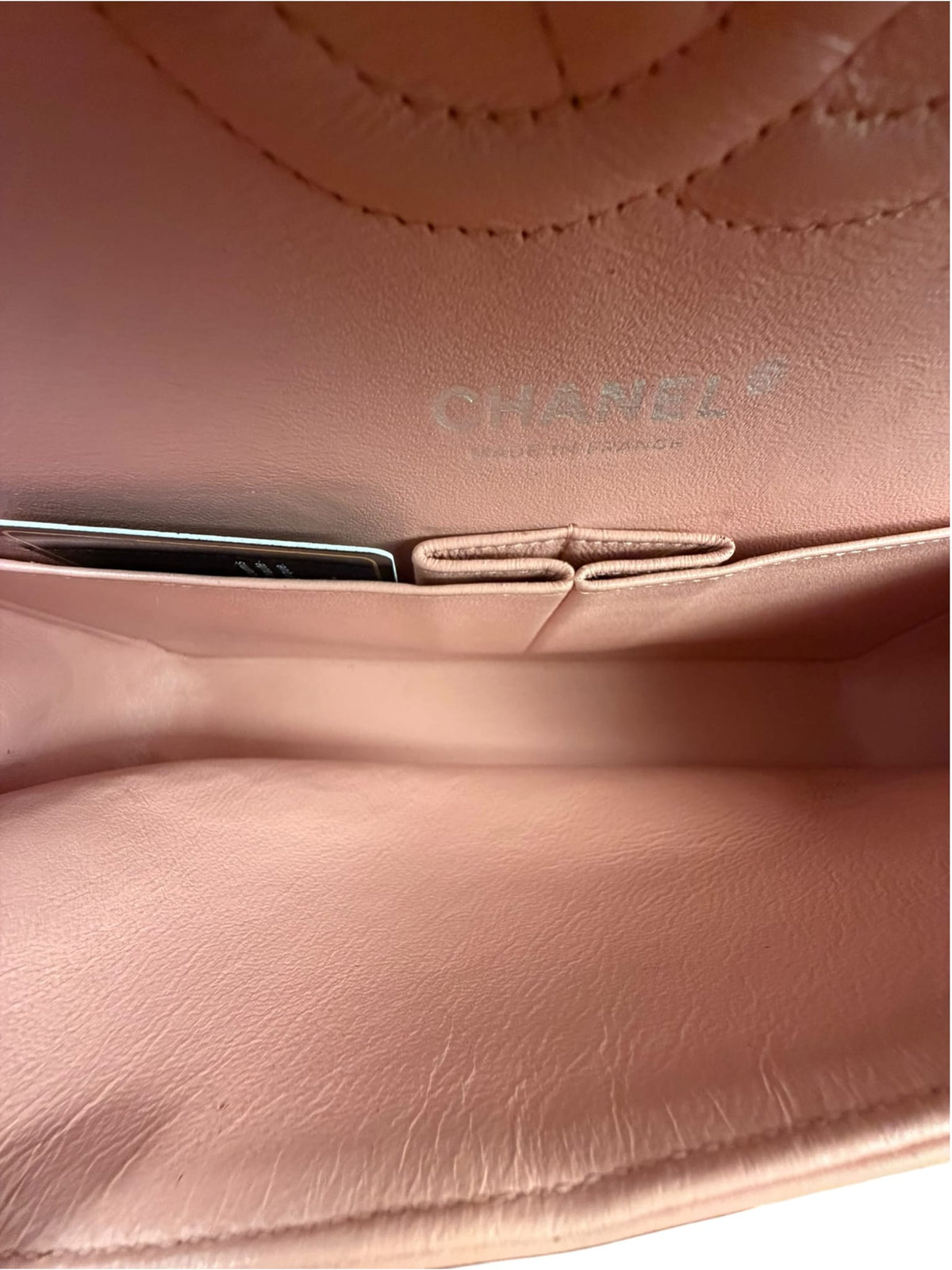 Chanel Baby Pink Quilted M Double Patent Flap 2013