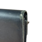 Vivienne Westwood Black Leather Emblem Long Wallet
