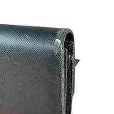 Vivienne Westwood Black Leather Emblem Long Wallet