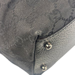 Gucci Black GG Canvas Monogram Hand Bag