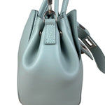 Balenciaga Blue Leather Mini Bel Air Carry All Two-Way Bag