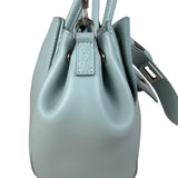 Balenciaga Blue Leather Mini Bel Air Carry All Two-Way Bag