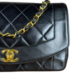 Chanel CC Diana Flap Bag Black 1994