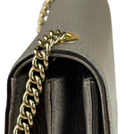 Gucci Grey Calfskin Interlocking Small G Shoulder Bag