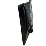 Salvatore Ferragamo Black Leather Clutch