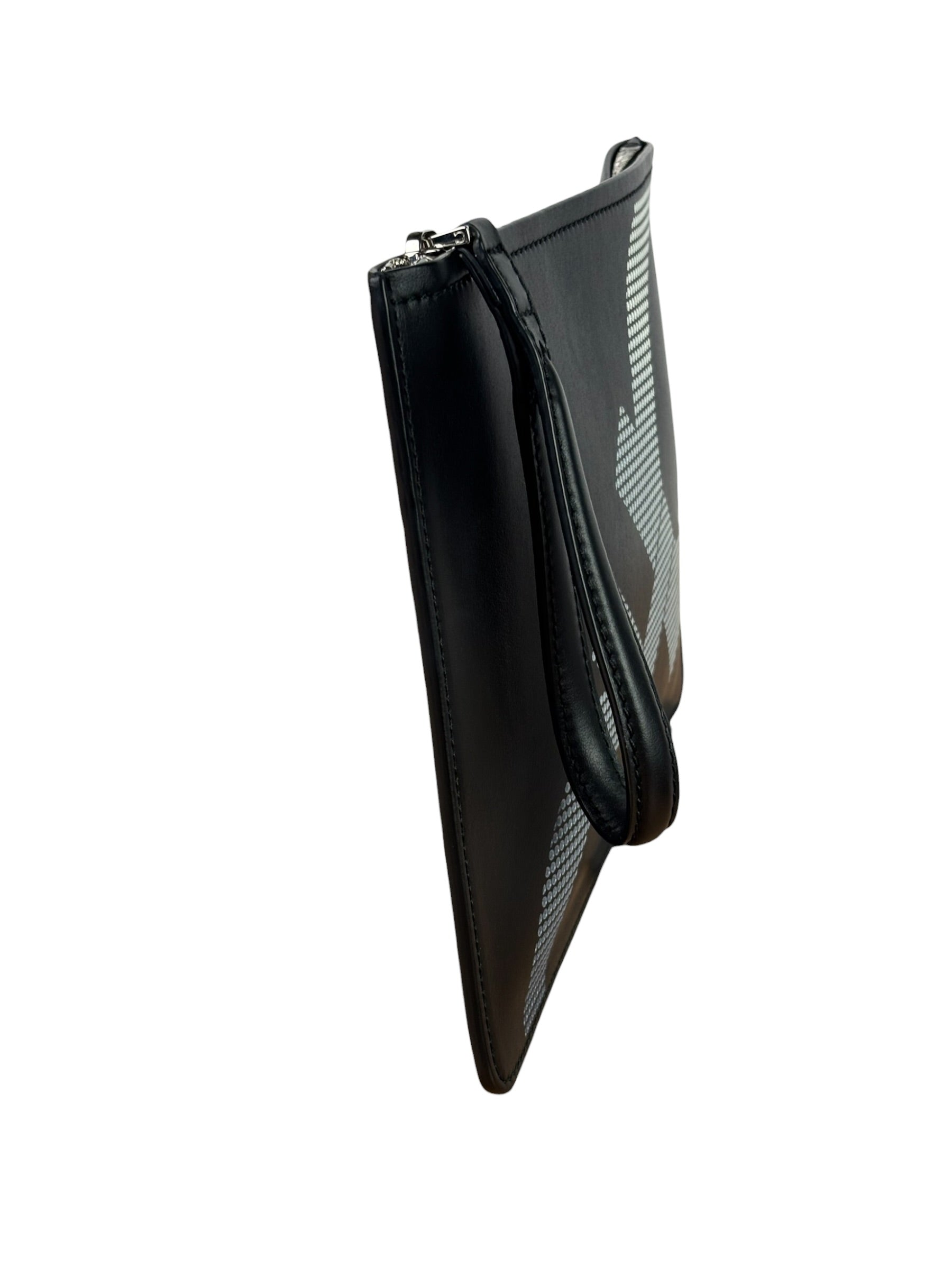 Salvatore Ferragamo Black Leather Clutch