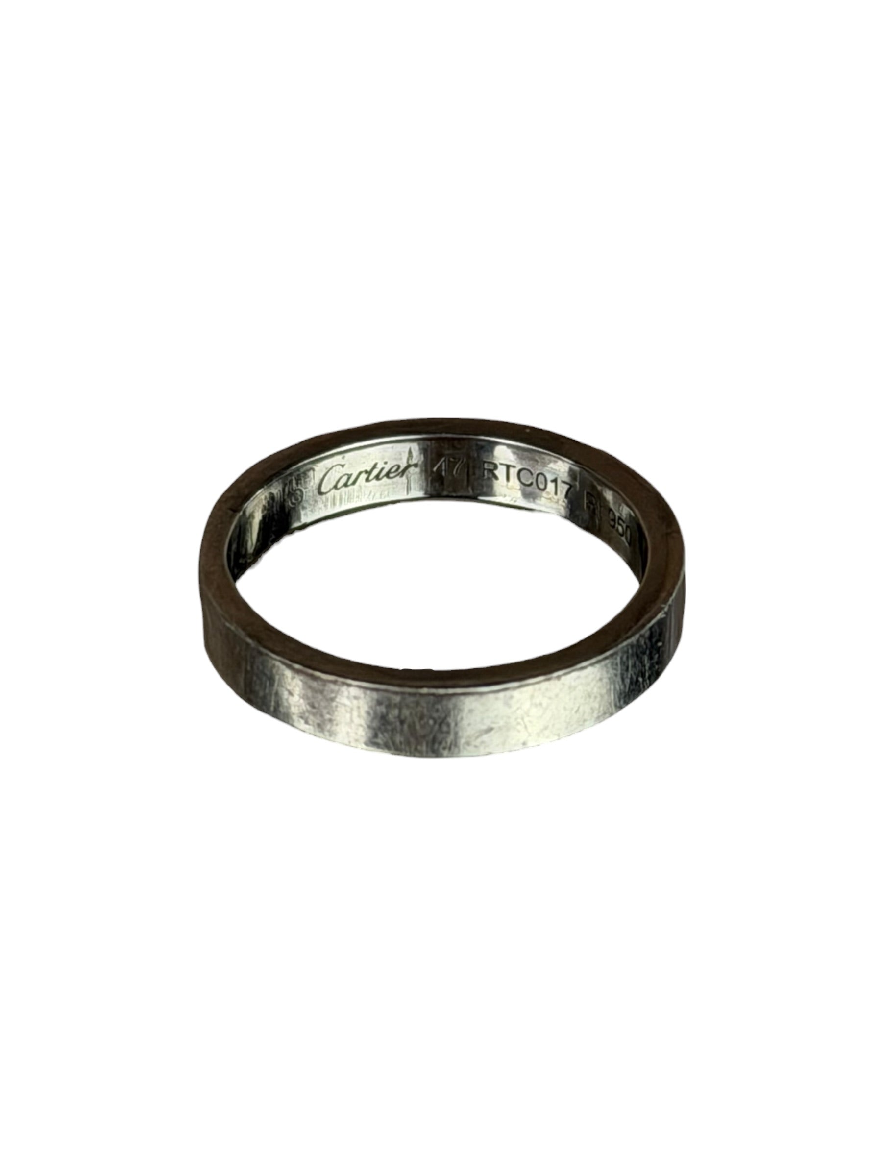 Cartier C De Cartier Wedding Platinum Band