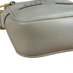 Gucci White Grained Sherry Leather Crossbody