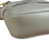 Gucci White Grained Sherry Leather Crossbody