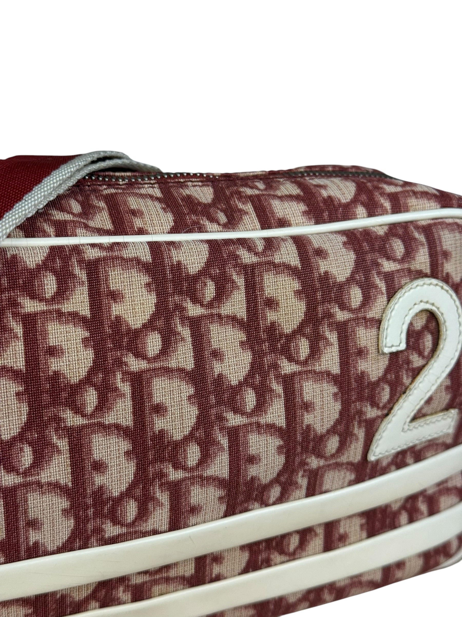 Christian Dior Vintage Red Oblique Trotter "2" Crossbody