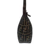 Fendi Leather Trim Zucca Pochette