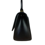 Balenciaga Black Leather Hourglass XS 2Way Handbag