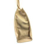 Telfar Cream Leather Medium Shopping Tote Bag