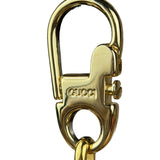 Gucci Vintage Leather/Metal Equestrain Stirrup Keychain