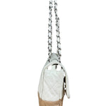 Chanel Bicolor Medium Leather Flap Bag Beige '08