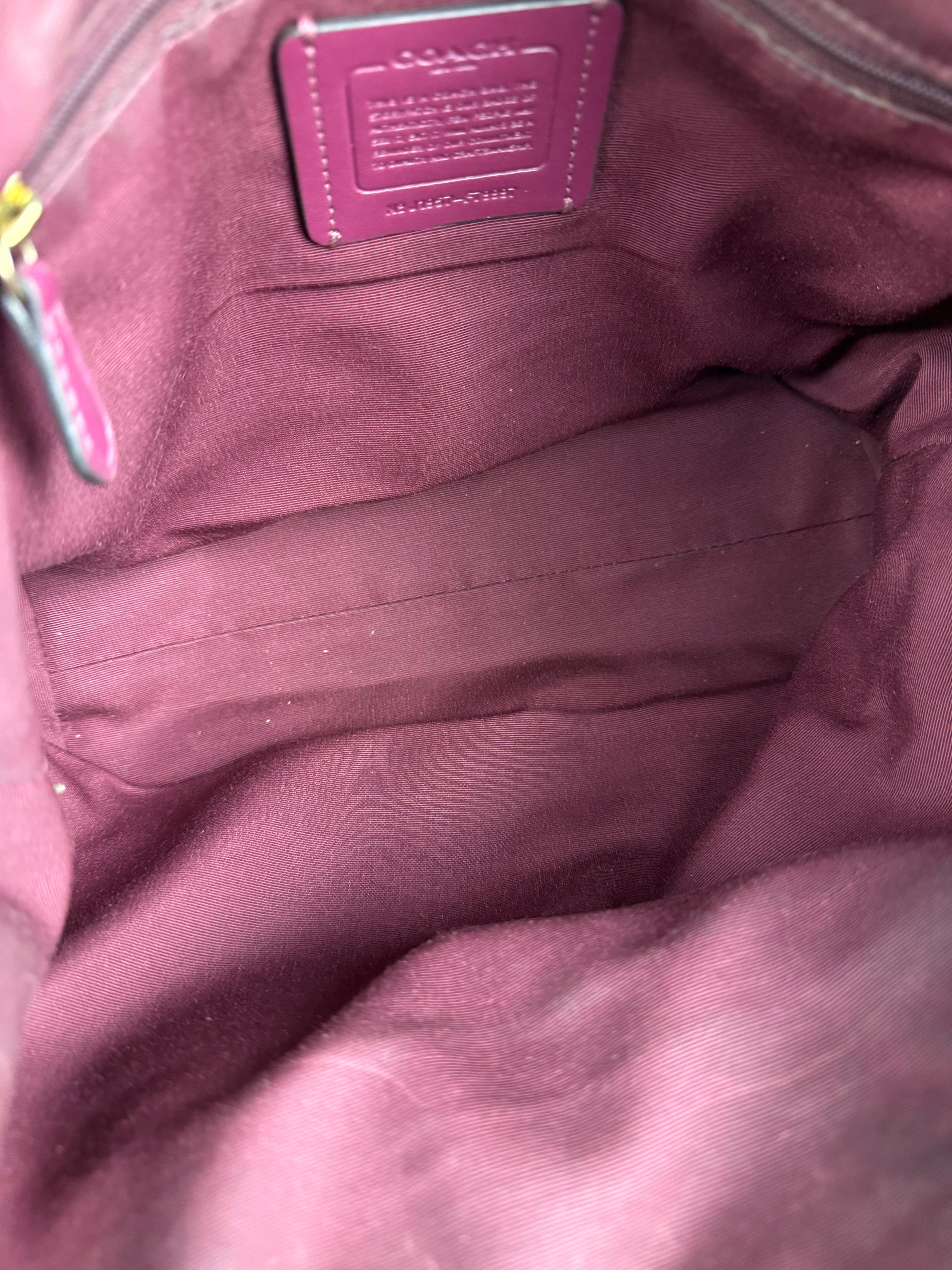 Coach Purple Top Handle Crossbody Bag